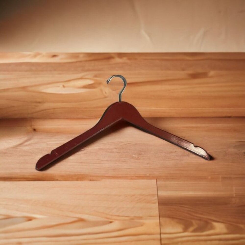 Dark Brown Wood Hard Durable Hangers